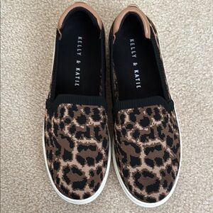 Kelly & Katie Leopard Print Slip-On Sneakers
